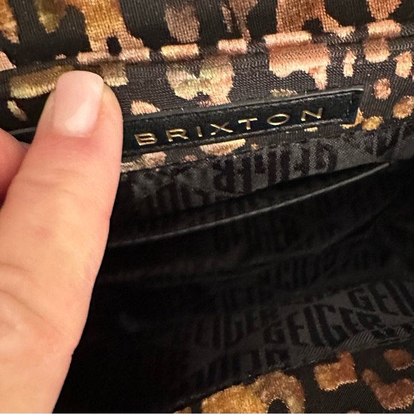 Kurt Geiger London Leopard Print Velvet Mini Brixton Crossbody Bag - Picture 4 of 12